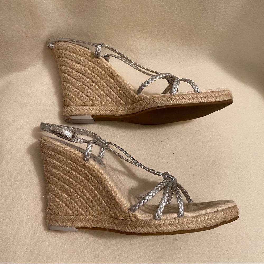 ✨GUC Banana Republic Braided Wedges